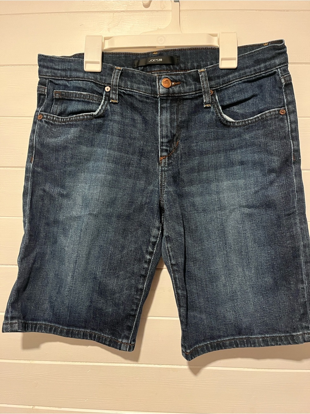 Joe's Jeans Womens Meryl Bermuda   Medium Blue Relaxed Denim Shorts Size 28